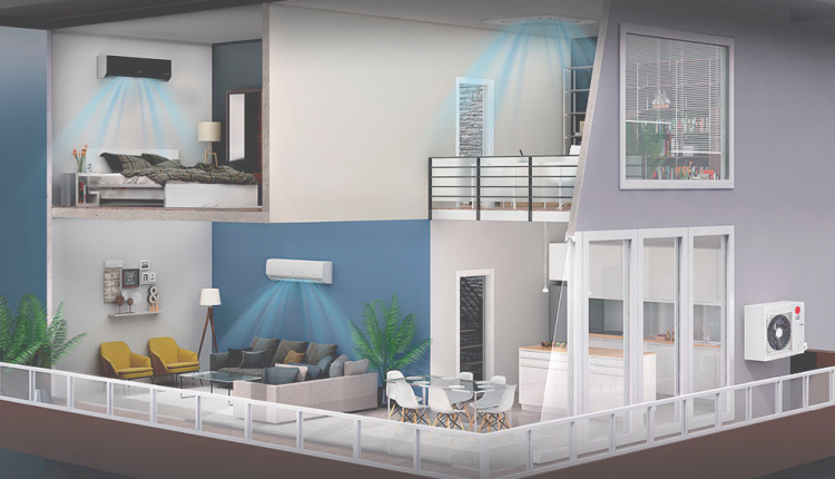 ar multi split inverter esquema